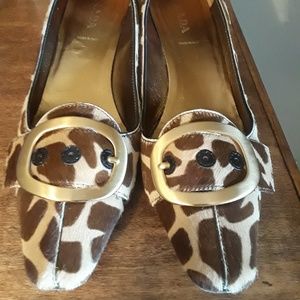 Prada Ponyhair Pointed Toe pumps